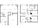Layout of the home, featuring a living room, kitchen, bedrooms, and bathrooms on two floors at 3119 Devauden Ct, Duluth, GA 30096