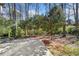 Concrete patio surrounded by trees in full bloom at 750 Parkway Se Dr, Smyrna, GA 30080