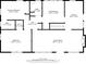 Floorplan featuring a living room, kitchen, dining room, primary bedroom, and additional bedroom at 750 Parkway Se Dr, Smyrna, GA 30080