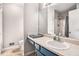Bathroom with vanity, toilet, and a shower and tub combination at 79 Mountain View Ct, Dallas, GA 30157