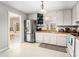Bright kitchen with stainless steel appliances and wood countertops at 79 Mountain View Ct, Dallas, GA 30157