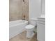 Bathroom featuring tile floor, tiled shower, and vanity at 587 Red Clay Farm Ln, Suwanee, GA 30024