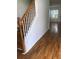 Hallway with Hardwood flooring and a staircase at 2143 Gwinn Dr, Norcross, GA 30071