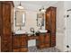 Bathroom with double sinks and vanities at 11637 Brown Bridge Rd, Covington, GA 30016