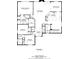 First floor layout with primary bedroom, kitchen, living room, and bathrooms for easy navigation and visualization at 2955 Victoria Park Dr, Buford, GA 30519