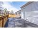 Back porch of home featuring wood railing and white siding at 122 Goldie Se Dr, Marietta, GA 30067