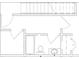 Upstairs floor plan displaying the bathroom and closet layouts at 203 Daisy Ne Ct, Cartersville, GA 30121