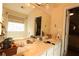 A bathroom showcasing double sinks with ample counter space and a large mirror above at 402 Rising Cir, Woodstock, GA 30189