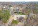 Overhead view exhibits the home's backyard deck, its positioning, and the peaceful neighborhood setting at 5020 Puritan Dr, Sugar Hill, GA 30518