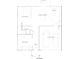 First floor plan featuring a 2-car garage, flex space, and a large living area at 1217 Arnhem Dr, Hampton, GA 30228