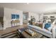 Spacious living room with an open floor plan, stylish decor, and hardwood floors at 1217 Arnhem Dr, Hampton, GA 30228