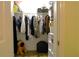 Open closet features wood flooring and ample shelving for storage and organizing items at 1537 David Lee St, Acworth, GA 30102