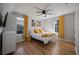 Comfortable bedroom with hardwood floors and ample natural light at 2524 Columbia Crossing Ct, Decatur, GA 30034