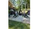Backyard fire pit area with comfortable seating, perfect for outdoor gatherings and relaxation at 1655 Butler Bridge Rd, Covington, GA 30016