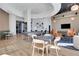 Large community room with billiards, dining area, and cozy seating arrangements for residents at 1080 Peachtree Ne St # 2003, Atlanta, GA 30309