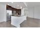 Modern kitchen featuring stainless steel appliances, granite countertops, and a large island at 1080 Peachtree Ne St # 2003, Atlanta, GA 30309
