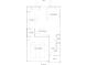 First floor plan showcasing an open layout with kitchen, living, dining, and 2-car garage at 1216 Arnhem Dr, Hampton, GA 30228