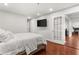 A well lit modern bedroom showing access to a second room or closet at 3203 Lenox Ne Rd # 1, Atlanta, GA 30324
