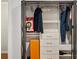 Organized closet with shelving and drawers providing ample storage space at 3203 Lenox Ne Rd # 1, Atlanta, GA 30324