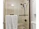Beautiful tiled shower featuring a rainfall shower head and built in niche at 3203 Lenox Ne Rd # 1, Atlanta, GA 30324