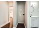 Unfinished laundry room area with washer and dryer hookups, conveniently located near the bathroom at 3395 Lake Valley Nw Rd, Atlanta, GA 30331