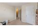 Bedroom with neutral walls and open door at 71 Farm St, Hiram, GA 30141
