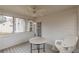 Cozy screened-in porch with neutral paint at 71 Farm St, Hiram, GA 30141