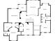 Detailed floor plan showcasing the layout of the home's upper level with bedrooms at 727 Vinings Estates Se Dr, Mableton, GA 30126