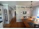 Eat-in kitchen with natural hardwood flooring and bright lighting at 2111 Kinridge Trl, Marietta, GA 30062