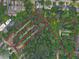 Aerial view of the land parcels at 314, 320, and 324 West Wieuca, showcasing the treed lots at 320 W Wieuca Ne Rd, Atlanta, GA 30342