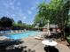 Community pool with chairs and tables for residents to enjoy a refreshing swim and relaxation at 7155 Roswell Rd # 37, Sandy Springs, GA 30328