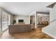 Bright living room with a large window, neutral color palette, and an open view of the dining area at 1106 Hampton Ne Way, Atlanta, GA 30324