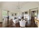 Inviting living room with fireplace, hardwood floors, ample seating, and vaulted ceiling at 4975 Rebel Trl, Atlanta, GA 30327
