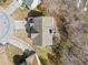 Overhead view of home on a cul-de-sac with long driveway at 4046 Arnolds Mill Opas, Douglasville, GA 30135