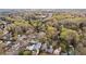 Aerial view of neighborhood showcasing lush greenery and diverse architectural styles in a suburban landscape at 1181 Lanier Ne Blvd, Atlanta, GA 30306