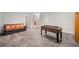 Finished basement includes a foosball table, and cozy couch, perfect for entertaining and relaxation at 1181 Lanier Ne Blvd, Atlanta, GA 30306