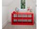 Bedroom featuring a bright red storage unit, window, and gray carpet at 1181 Lanier Ne Blvd, Atlanta, GA 30306