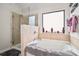 Bright bathroom with a tub and a separate glass shower at 1695 Stone Meadow Rd, Lithonia, GA 30058
