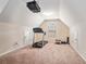 A home gym featuring a treadmill, a projector, and weightlifting equipment at 1695 Stone Meadow Rd, Lithonia, GA 30058