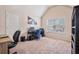 Office space with vaulted ceilings, an expansive desk area and natural light at 1695 Stone Meadow Rd, Lithonia, GA 30058