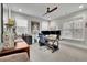 Bright home office with multiple monitors, comfortable seating, and natural light at 430 Parkbrook Way, Canton, GA 30114