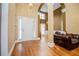 Spacious foyer with gleaming hardwood floors and soaring ceilings at 2657 Neighborhood S Walk, Villa Rica, GA 30180