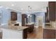 Modern kitchen showcases a large center island, stainless steel appliances and recessed lighting at 825 Bufflehead Ct, Stockbridge, GA 30281