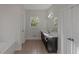 Bright bathroom features double vanity and garden window at 880 Streamside Dr, Mcdonough, GA 30252