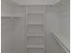 Walk-in closet features white walls, shelves, and rods at 880 Streamside Dr, Mcdonough, GA 30252