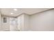 Spacious room in the basement with gray colored walls and white trim at 6641 Poplar Grove Way, Stone Mountain, GA 30087