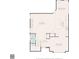 Floor plan of the home, showing the layout of the kitchen, dining, living, and bath at 771 Park Manor Se Dr, Smyrna, GA 30082