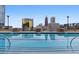 Outdoor pool with skyline views beyond the railing at 855 Peachtree St # 2901, Atlanta, GA 30308
