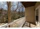 Private balcony offers great tree views with a wooded backdrop at 1225 Westchester Ne Rdg, Atlanta, GA 30329