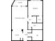 Floor plan showing the layout of the rooms in the apartment at 1225 Westchester Ne Rdg, Atlanta, GA 30329